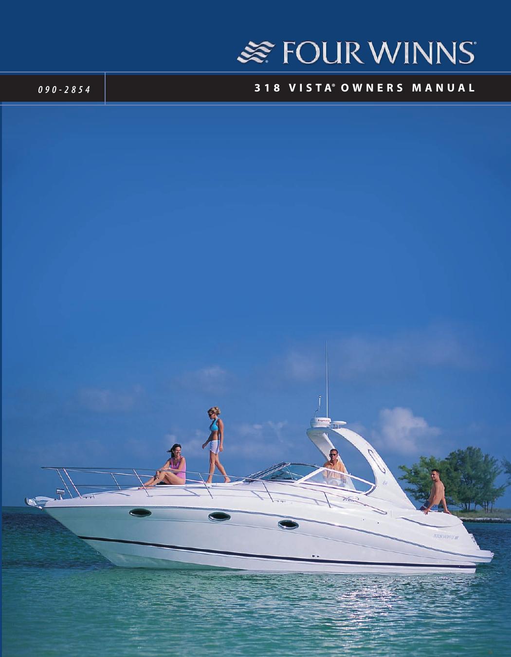 Four Winns 318 Vista OEM manual cover — factory art, not this hull
